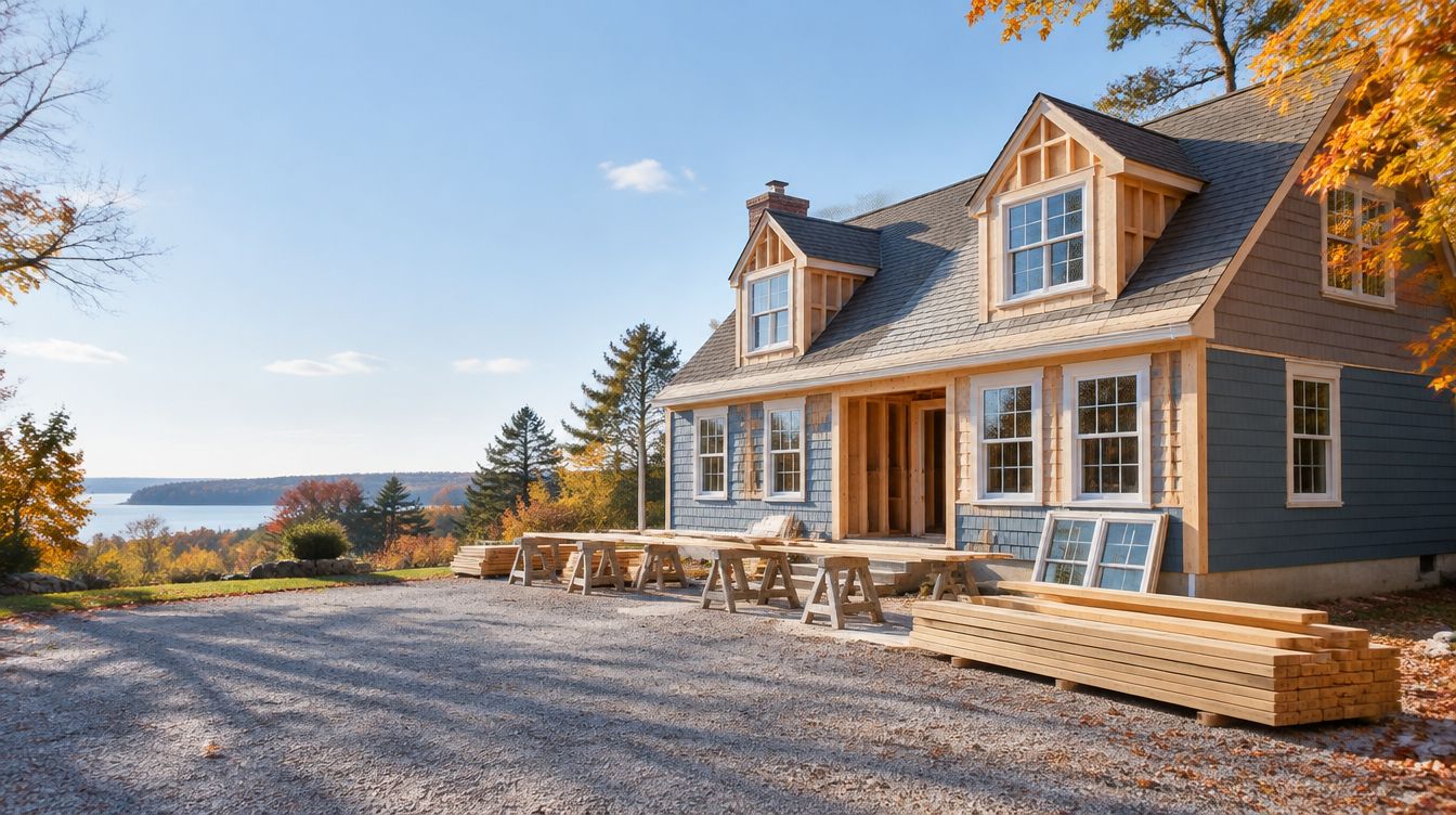 Cape style house mid renovation